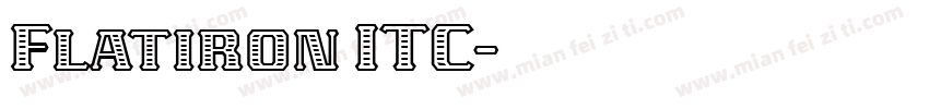 Flatiron ITC字体转换